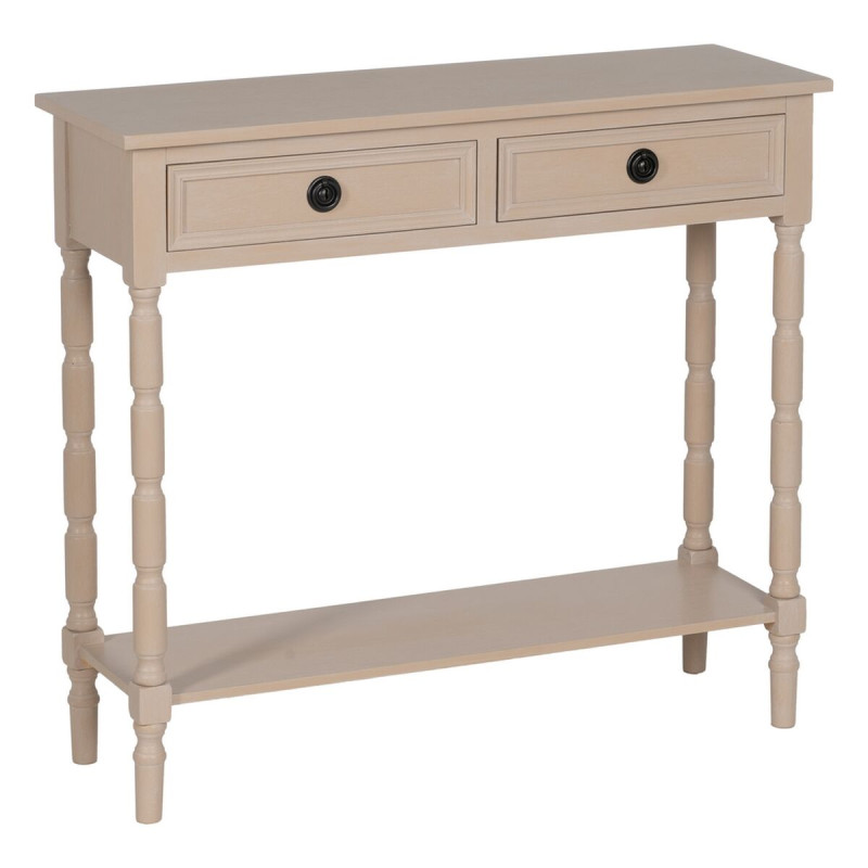 Consola Blanco Madera de pino Madera MDF 90 x 30 x 81 cm Consola Blanco Madera de pino Madera MDF 90 x 30 x 81 cm
