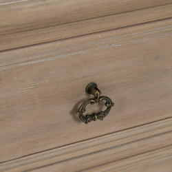 Mesita de Noche Natural Madera de abeto Madera MDF 48 x 38 x 56 cm