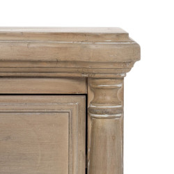 Mesita de Noche Natural Madera de abeto Madera MDF 48 x 38 x 56 cm