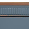 Mesita de Noche Azul Natural Madera de abeto Madera MDF 50 x 38 x 72 c
