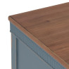 Mesita de Noche Azul Natural Madera de abeto Madera MDF 50 x 38 x 72 c