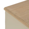Mesita de Noche Crema Natural Madera de abeto Madera MDF 48 x 36 x 61