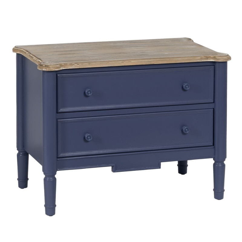 Mueble Auxiliar Azul Natural Madera de abeto Madera MDF 80 x 45 x 60 c Mueble Auxiliar Azul Natural Madera de abeto Madera MDF 80 x 45 x 60 c