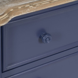 Mueble Auxiliar Azul Natural Madera de abeto Madera MDF 80 x 45 x 60 c