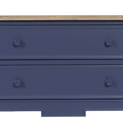 Mueble Auxiliar Azul Natural Madera de abeto Madera MDF 80 x 45 x 60 c