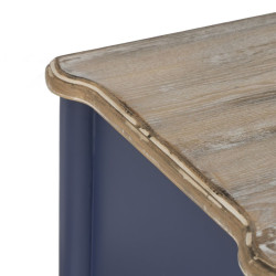 Mueble Auxiliar Azul Natural Madera de abeto Madera MDF 80 x 45 x 60 c
