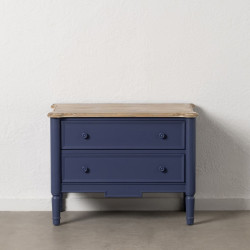 Mueble Auxiliar Azul Natural Madera de abeto Madera MDF 80 x 45 x 60 c
