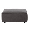 Puff Gris Madera Pluma Foam 94 x 94 x 44 cm Modular