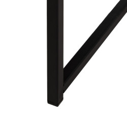 Mesita de Noche MARIGNI Negro Natural Hierro Madera de fresno Madera M