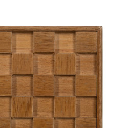 Mesita de Noche MARIGNI Negro Natural Hierro Madera de fresno Madera M