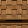 Mesita de Noche MARIGNI Negro Natural Hierro Madera de fresno Madera M