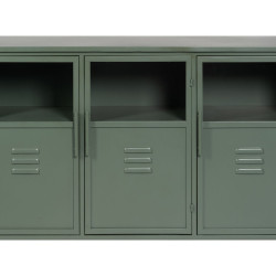Vitrina con Doble Puerta de Cristal Menta Cristal Hierro 72 x 35 x 178