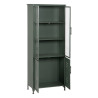 Vitrina con Doble Puerta de Cristal Menta Cristal Hierro 72 x 35 x 178
