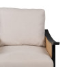 Sillón Negro Beige Polietileno Madera de caucho Madera MDF Foam 100 %