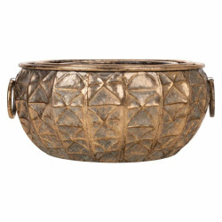 Set de Maceteros Alexandra House Living Dorado Hierro 37 x 18 x 38 cm
