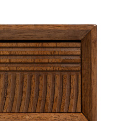 Mesa de Centro LAGOM Negro Natural Hierro Madera de caucho 120 x 60 x