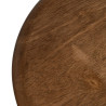 Mesa auxiliar LAGOM Negro Natural Hierro Madera de caucho 40 x 40 x 50