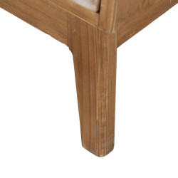 Mesita de Noche GEREL Natural Madera de abeto Madera MDF Fibra natural