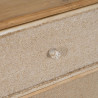 Mesita de Noche GEREL Natural Madera de abeto Madera MDF Fibra natural