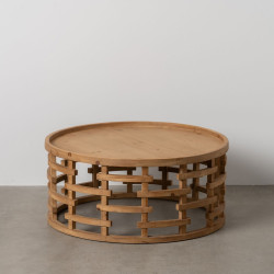 Mesa de Centro Natural 80 x 80 x 36 cm