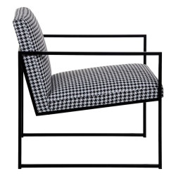 Sillón Blanco Negro 65 x 85 x 73 cm