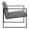 Sillón Blanco Negro 65 x 85 x 73 cm