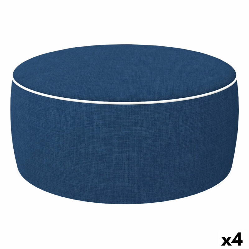 Puff Hinchable Aktive Azul marino Clásico 53 x 23 x 53 cm (4 Unidades