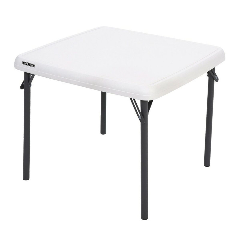 Mesa Infantil Lifetime Blanco Plegable 61 x 53,5 x 61 cm Acero Plásti