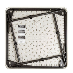 Mesa Infantil Lifetime Blanco Plegable 61 x 53,5 x 61 cm Acero Plásti