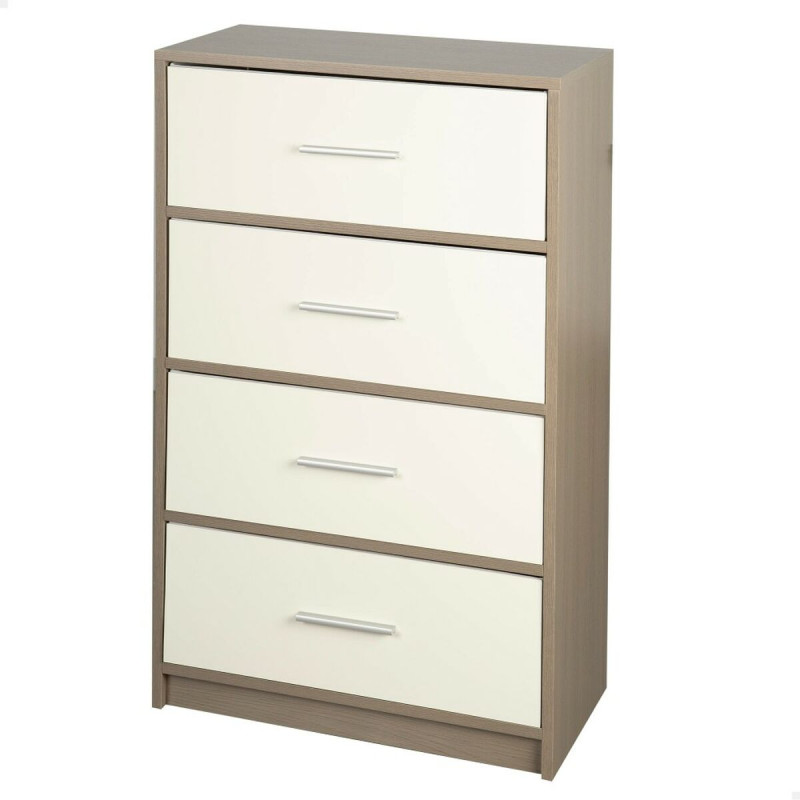 Cómoda Max Home Blanco Gris Moderno 58 x 91 x 30 cm Cómoda Max Home Blanco Gris Moderno 58 x 91 x 30 cm
