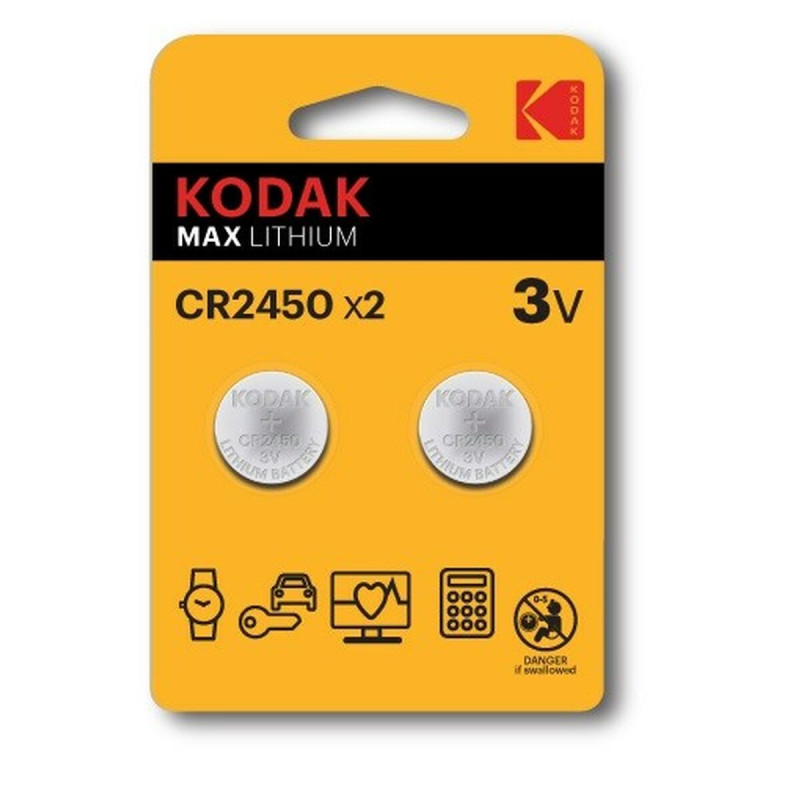 Pilas Kodak CR2450 3 V (2 Unidades) Pilas Kodak CR2450 3 V (2 Unidades)