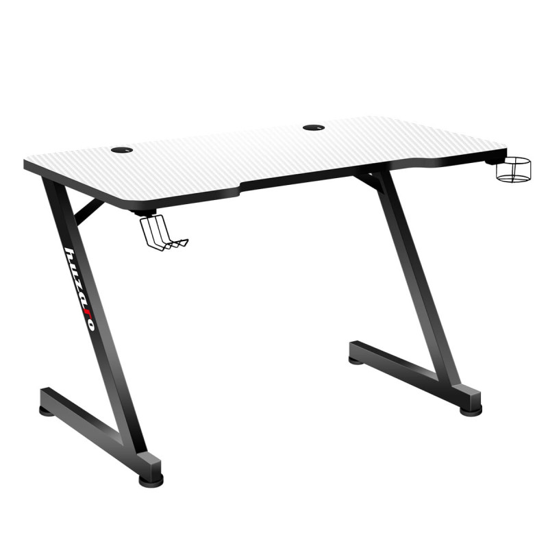Escritorio Huzaro Hero 2.5 Blanco Negro Aluminio 120 x 60 cm Escritorio Huzaro Hero 2.5 Blanco Negro Aluminio 120 x 60 cm