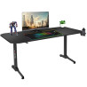 Mesa de Escritorio Gaming Huzaro HZ-Hero 4.7 Negro Madera MDF 160 x 75