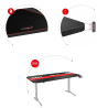 Mesa de Escritorio Gaming Huzaro HZ-Hero 4.7 Negro Madera MDF 160 x 75