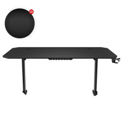 Mesa de Escritorio Gaming Huzaro HZ-Hero 4.7 Negro Madera MDF 160 x 75