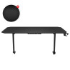 Mesa de Escritorio Gaming Huzaro HZ-Hero 4.7 Negro Madera MDF 160 x 75