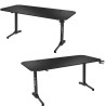 Mesa de Escritorio Gaming Huzaro HZ-Hero 4.7 Negro Madera MDF 160 x 75