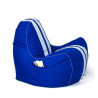 Puff GO GIFT Azul Blanco Oxford tejido antidesgarros 140 x 100 x 100 c