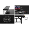 Mesa de Escritorio Gaming Huzaro HZ-Hero 5.0 RGB Negro Acero Fibra de