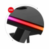 Mesa de Escritorio Gaming Huzaro HZ-Hero 5.0 RGB Negro Acero Fibra de