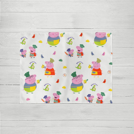 Mantel Individual Kids&Cotton Time Backing Multicolor 45 x 35 cm 2 Uni