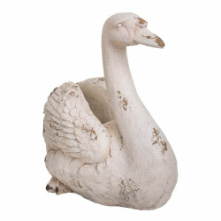 Macetero Alexandra House Living Swan Fibra de Vidrio Magnesio 35 x 48