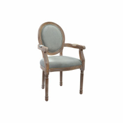 Butaca DKD Home Decor Gris Poliéster Madera Plástico (Reacondicionad