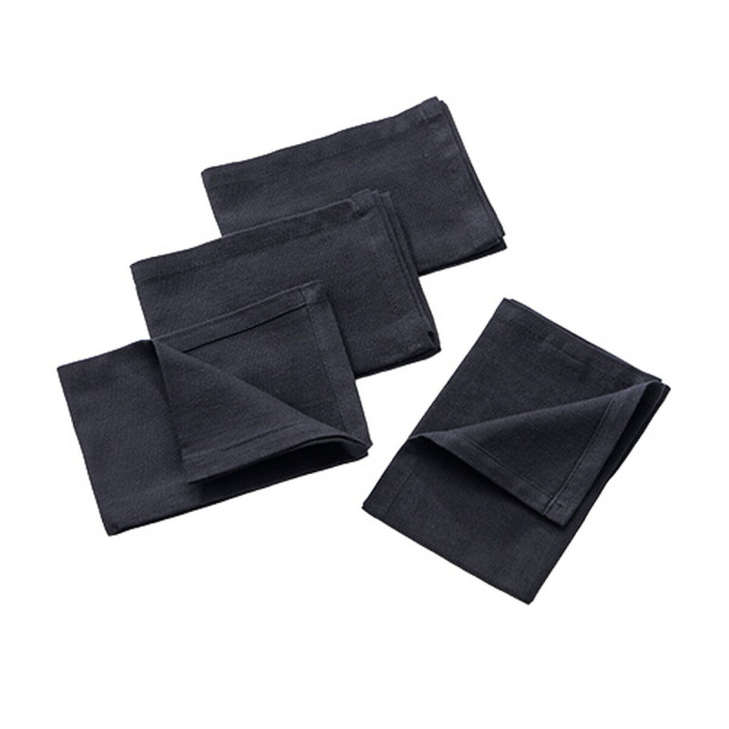 Servilletas Benetton Negro 40 x 40 cm 4 Piezas Servilletas Benetton Negro 40 x 40 cm 4 Piezas