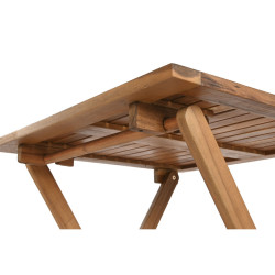 Conjunto de Mesa con 2 Sillas Home ESPRIT Marrón 60 x 60 x 74 cm