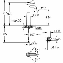 Grifo Monomando Grohe Metal