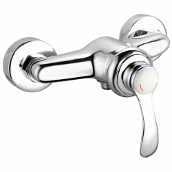 Grifo Monomando Rousseau Byron Gris Chrome Metal Latón 15 cm Ducha