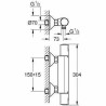 Grifo Bimando Grohe Precision Start De ducha Negro mate Metal