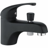 Grifo Monomando para ducha Rousseau Fira Negro noir 12 x 14 x 21 cm