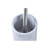 Escobilla para el Baño DKD Home Decor Gris Plateado Acero Inoxidable